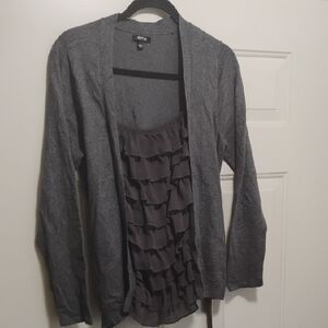 Apt. 9 Women's Charcoal Cardigan